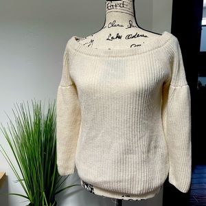 Rebecca Minkoff Lottie off the shoulder sweater size M